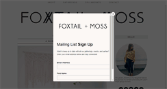 Desktop Screenshot of foxtailandmoss.com